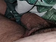 Step son with low erection in bed while step mom is naked with big ass