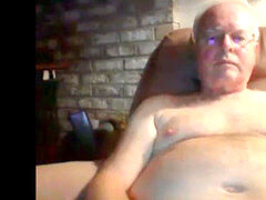 granddad jizm on webcam