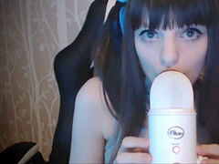 ASMR spectacular damsel SOE MAKE relaxation SOUND BY KISSING MIKE