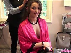 (Dani Daniels) starring at behind the sequences with Dani