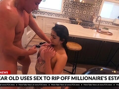 Young busty Latina Carolina Cortez spotten on hidden cam fucking millionaire