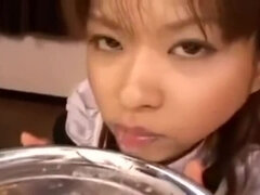Japanese Maid Slups it up