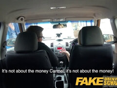 Carmel Anderson gets a public orgasmic lesson from Ryan Ryder in Fake Driving School