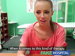 Gina Devine, the naughty patient, craves for a hard cock in her tight pussy during her check-up