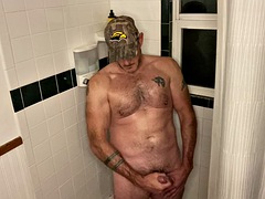 Dirty talking daddy pissing and jerking off