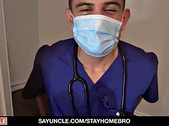 Nurse Alex Montenegro takes good care of his patient
