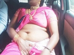 Voluptuous Telugu aunt seduces auto driver in a saree for a naughty car romp Part 2