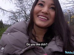 Leie, Asiatisch, Grosser schwanz, Hundestellung, Hd, Pov, Öffentlich, Realität