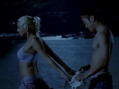 Chinese lad and white gal on the beach (2007)