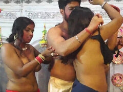 Indian Four On One Nude Sex - group sex with desi wife