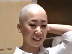 Two Japanese men shaved their heads