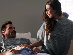 Melissa Moore gets fingered & deeply fucked on a hospital bed