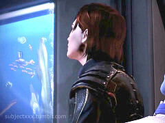 Femshep pounds Liara point of view - Mass Effect Extended Romance episode SFM