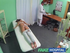 FakeHospital Nympho brunette teen is back in the doctors office