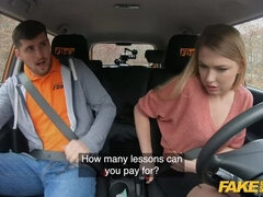 Fake Driving School Lucy Heart uses her Body to Pay for Extra Lessons