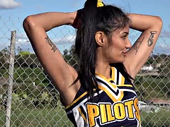 Full cheerleader shoot - underarms, cosplay and more