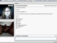 Chatroulette:  Cum eruption with a Hot Breasty Blond
