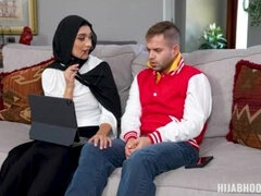 Watching porn with my hijab best friend