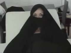 Excited Female IN HIJAB