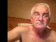 granddad stroke on webcam