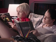 Huge Ejaculations From Lesbian Fake Cocks