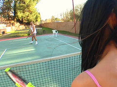 Latina teen Sadie West amateur sex outdoors