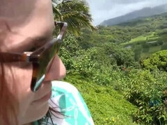 Emma's Hawaiian Getaway: A First-Person View of Her Shower & Pee Time - Featuring Redhead Emma Evins