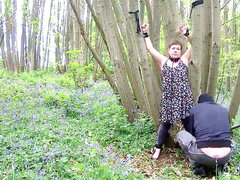 small jugged mummy Humiliated in the Woods