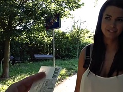 FakeHub - Big tits Euro beauty fucked outdoors after POV blowjob