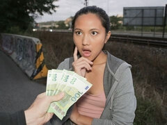 Rumpe, Brunette, Runke, Hardcore, Utendørs, Synsvinkel, Stripping, Tenåring