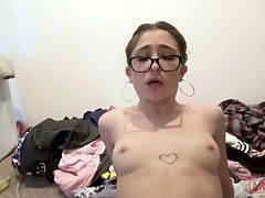 Small teen Jane Wilde gets an assfuck gaping lesson from James Deen