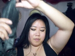 Asiatisch, Weibliche domination, Filipina, Handschuhe, Leder, Herrin