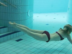 Nastya and also Libuse super hottest babes underwater