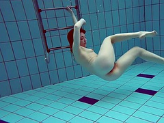 Beauty swimmer under water Alisa Bulbul
