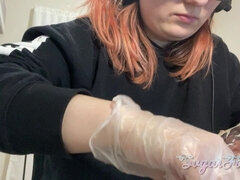 18 ans, Amateur, Fétiche, Nourriture, Gants, Adolescente