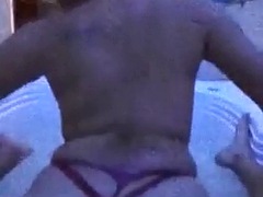 Caivar fucks his cousin in the jacuzzi