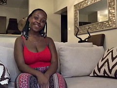 African Casting - Fat busty black babe fucked by fake producer