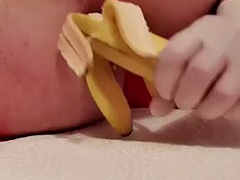 Timmyboy92s ass turned into a banana crusher