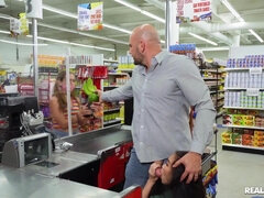 Asian minx Kimmy Kimm gets fucked in the grocery store