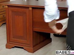 Office obsession - sexy dark haired young Alexis Brill gets screwed at work