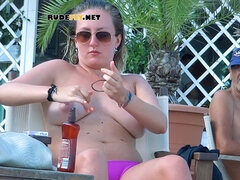 18 anni, Amatoriale, Spiaggia, Nudista, All'aperto, Pubblico