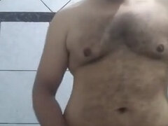 Young bear shows his face, body and masturbates 5