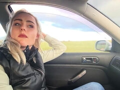 18 jahre, Leie, Blondine, Blasen, Deutsch, Im freien, Pov, Schlucken