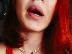 Redhead horny babe amazing solo video