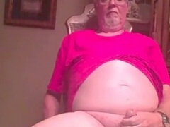 grandfather jizz on web cam