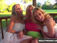 Brianna Ray and Cherie DeVille get kinky with MILF Next Door in Reality Kings video