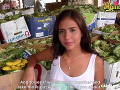 (Evelin Suarez & Logan Salamanca) Shy Latina Teen Leave Market To Have Sex At The Hotel