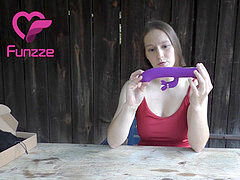 Funzze orgy toy Unboxing with Nadine Cays! Rabbit vibro from Amazon