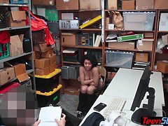 Busty latina teen thief punish fucked by a LP officer