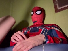 Spiderman fucks a sex doll